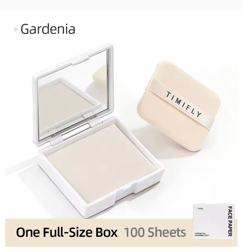 100PCS Facial Oil Blotting Papers with Portable Refillable Case