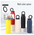 Magnetic Vacuum water bottle with Phone Holder