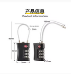 TSA Approved 3-Digit Combination Travel Luggage Lock
