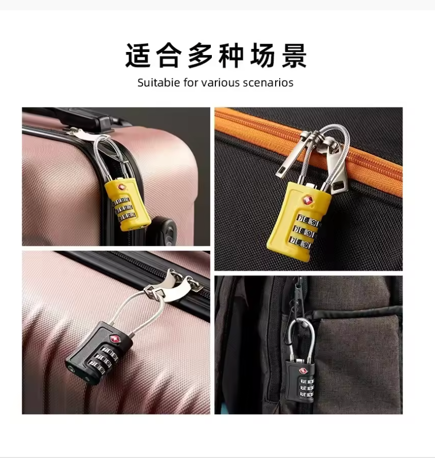 TSA Approved 3-Digit Combination Travel Luggage Lock