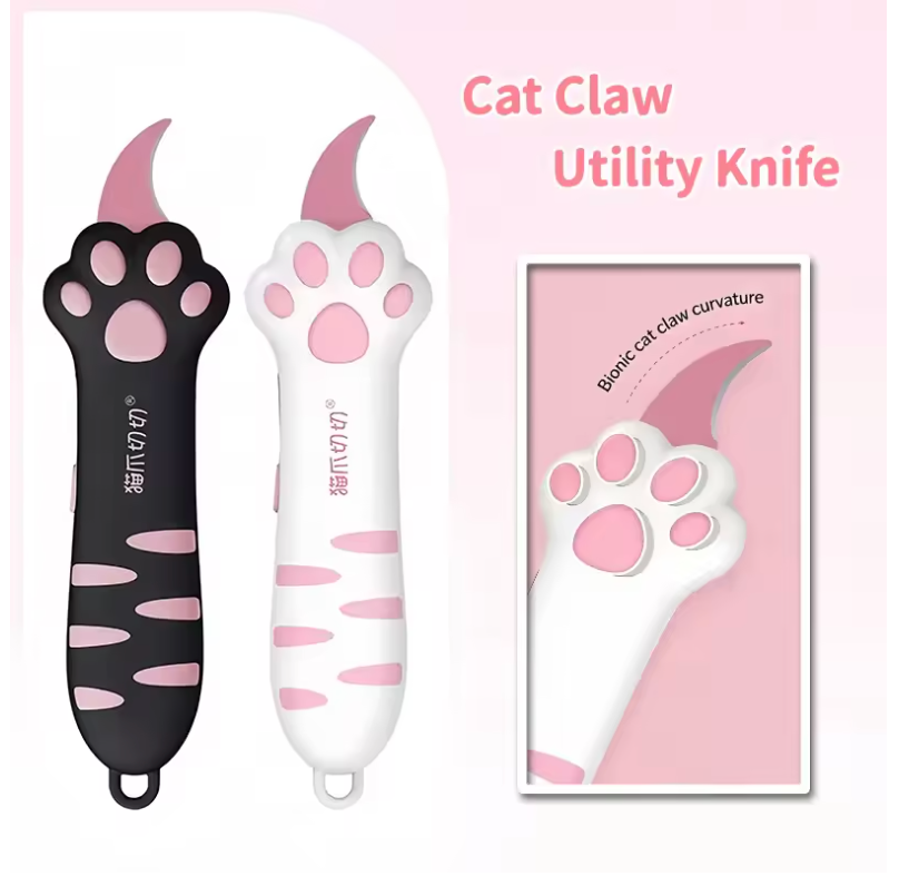 Cute Cat Paw Retractable Utility Knife-1pcs