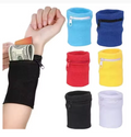 Sports Wrist Band Wallet with Zipper-1pcs