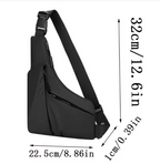 Men's Waterproof Triangle Crossbody Chest Bag