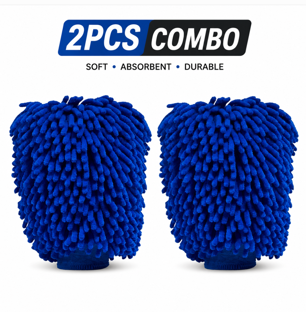 Car or Bike Wash Corona Gloves Towel-2pcs