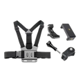 Chest mount strap for mobile smartphones and action cameras