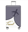 Premium Luggage Cover-Ash white