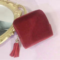 6-Layer Jewellery Storage Bag, Velvet Jewellery Pouch Bag