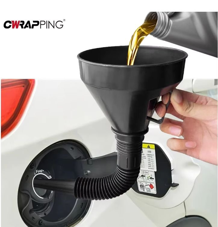 Fuel Transfer Hand Pump with Funnel Set 3-item Combo Pack
