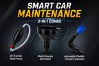 Fuel Transfer Hand Pump with Funnel Set 3-item Combo Pack