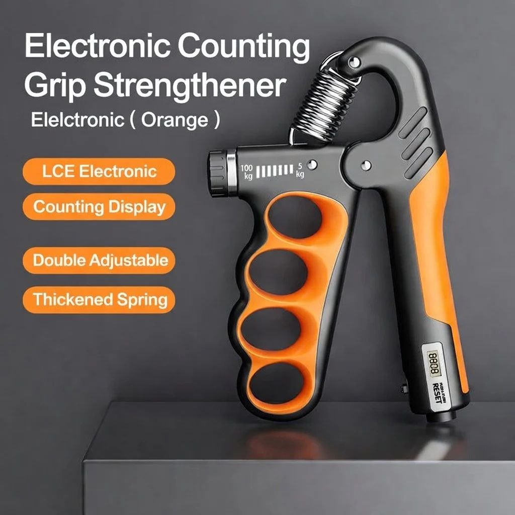 Adjustable Resistance Hand Grip Strengthener with Counter