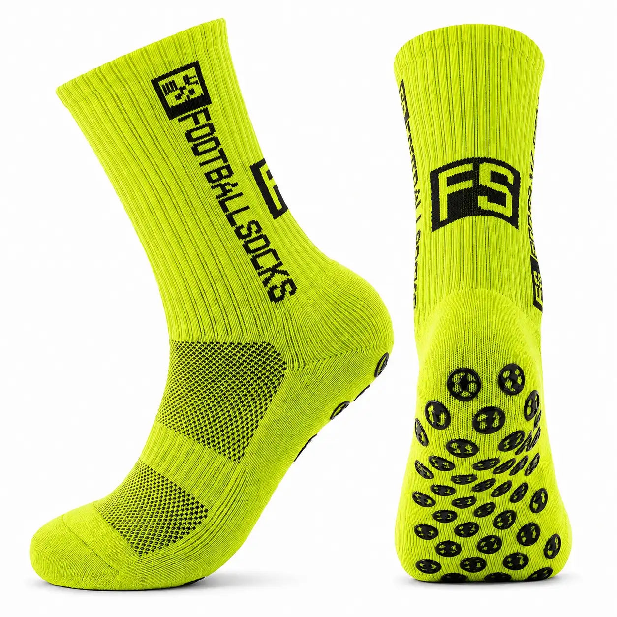 1 Pair Non Slip Breathable Football Socks Half Muja-Nion