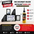 Bike Documents holder+Motocare Chain Lube-200ML, Combo-8