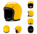 500TX Open Face Jet Fiberglass Helmet-Yellow
