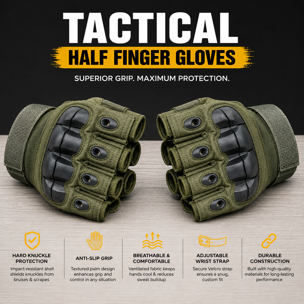 High quality half finger Hand Gloves for biker