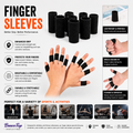 10pcs Sports Finger Sleeves – Stretchy Arthritis Support & Finger Guards for Basketball, Volleyball, Outdoor Protection