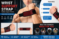 2pcs of Wrist Guards – Anti-Sprain Gym Wrist Support with Velcro