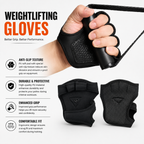 **Silicone Workout Gloves –4-Finger Weight Lifting Gloves2