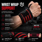 2pcs of Wrist Guards – Anti-Sprain Gym Wrist Support with Velcro
