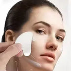 Stainless Steel Gua Sha Face Massage Tool heart Shape with Pouch Bag– 1Pc