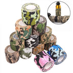 12PCS Self-Adhesive Elastic Bandage Wrap (2.5cm) –Sports Support & First Aid Tape-Random Colors
