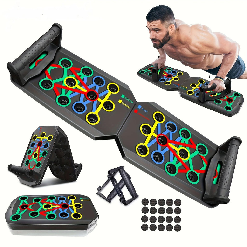 Multifunctional Folding Push-Up Board Stand for Home & Gym Workout