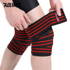 Weight Lifting Knee Wraps – Compression Support Strap (180×8CM)