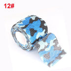 12PCS Self-Adhesive Elastic Bandage Wrap (2.5cm) –Sports Support & First Aid Tape-Random Colors