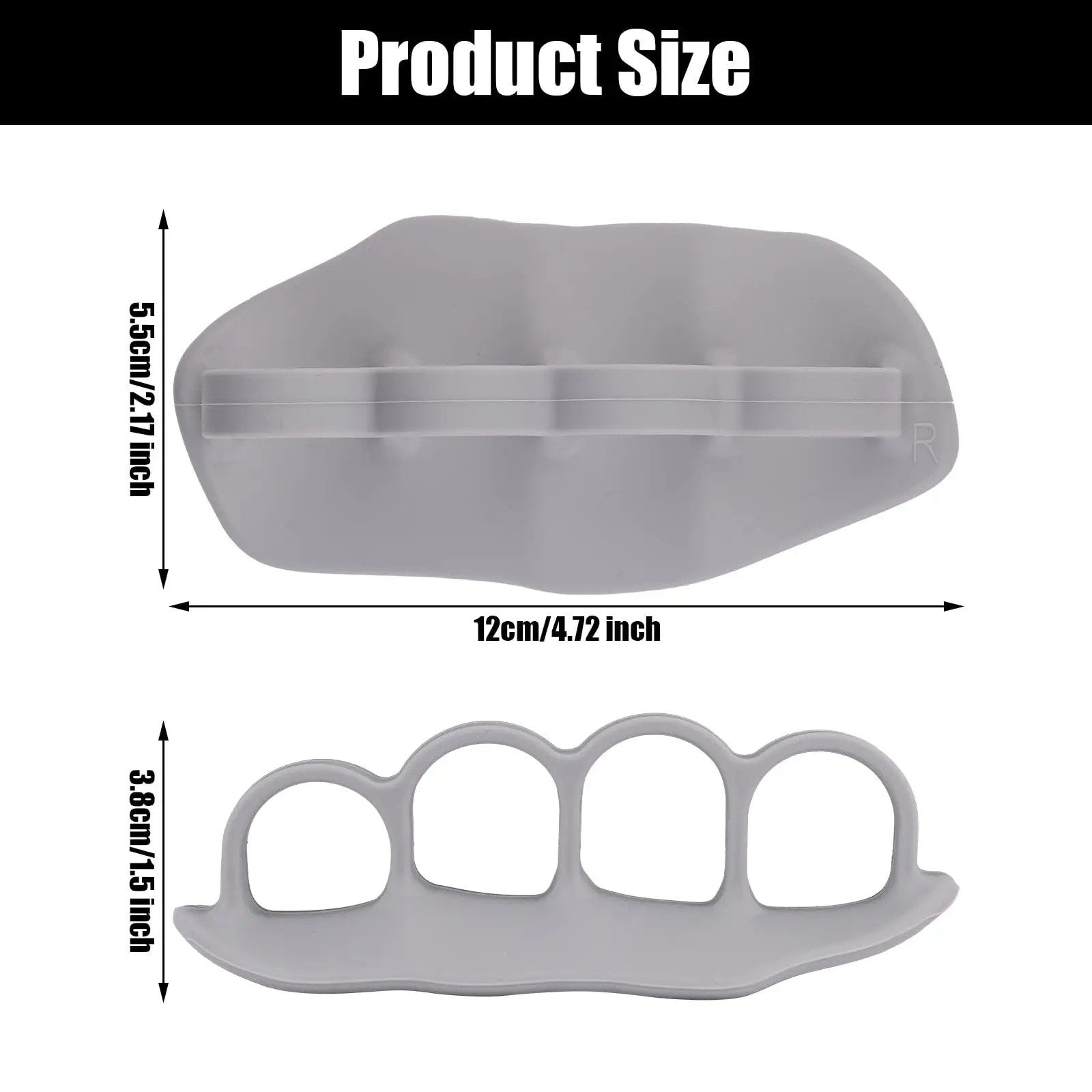 Silicone 4-Finger Gym Grips – Anti-Slip Hand Protector for Weight Lifting & Pull-Ups