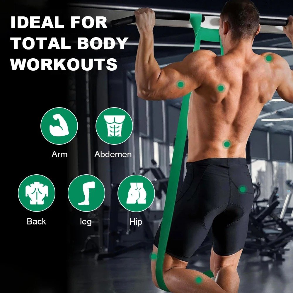 4PCS Resistance Band Set (5–80lbs)–Fitness, Boxing, Yoga & Home Gym Workout Bands
