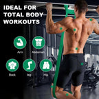 4PCS Resistance Band Set (5–80lbs)–Fitness, Boxing, Yoga & Home Gym Workout Bands