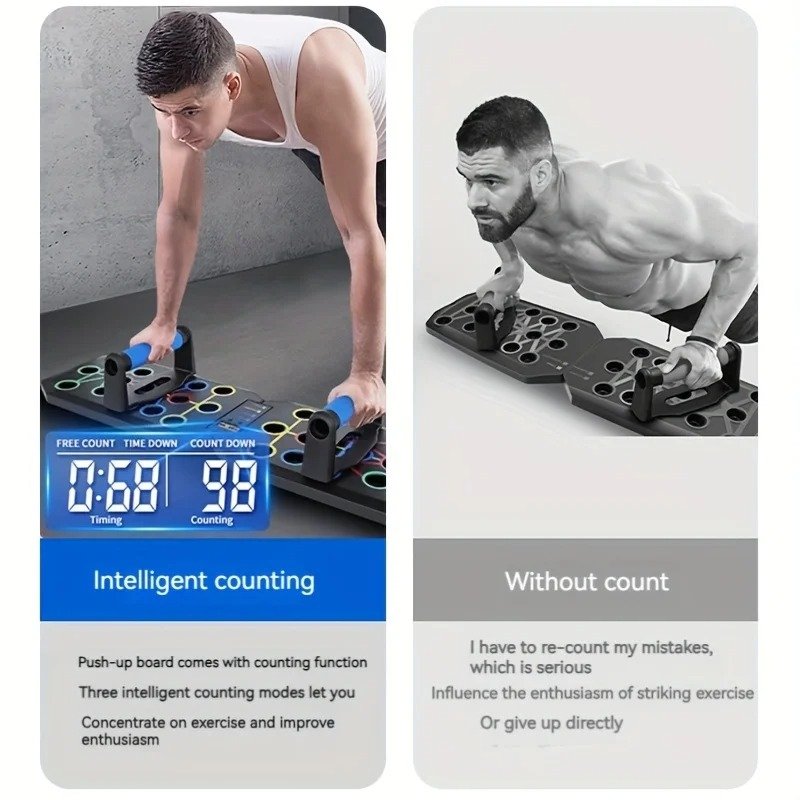 Multifunctional Folding Push-Up Board Stand for Home & Gym Workout