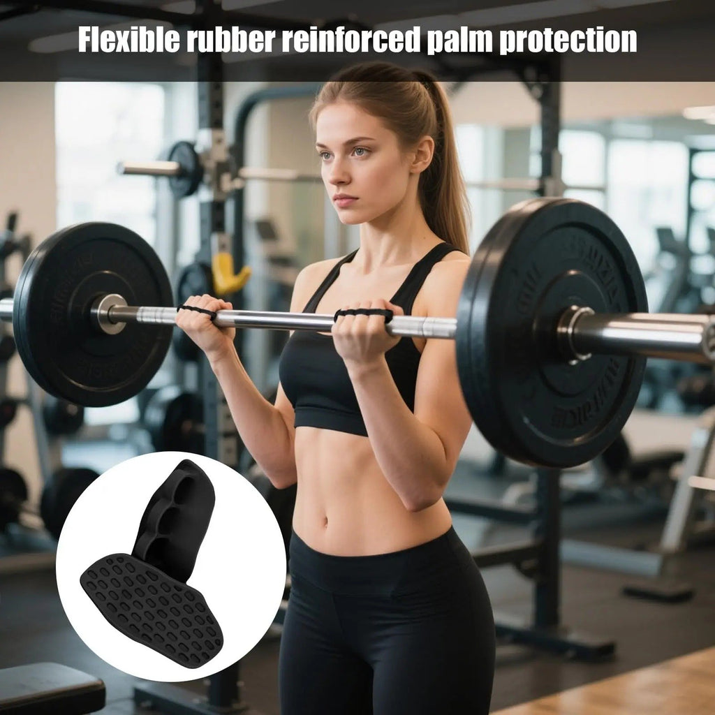 Silicone 4-Finger Gym Grips – Anti-Slip Hand Protector for Weight Lifting & Pull-Ups