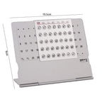 Premium Metal Perpetual Calendar – Reusable 100-Year Desk Organizer & Decor