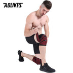 Weight Lifting Knee Wraps – Compression Support Strap (180×8CM)