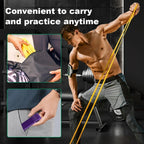 4PCS Resistance Band Set (5–80lbs)–Fitness, Boxing, Yoga & Home Gym Workout Bands