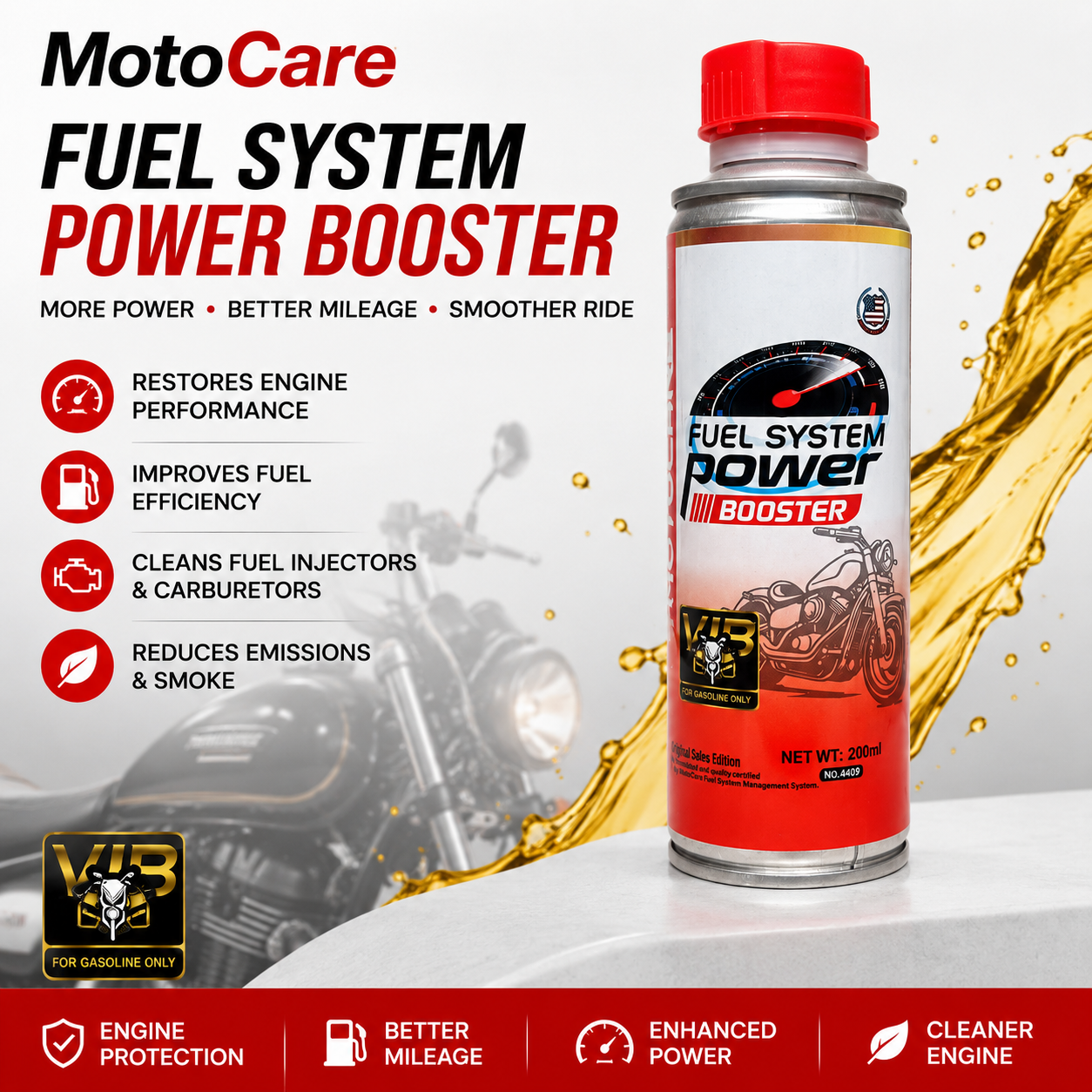 Motocare Fuel System Power Booster-200ML