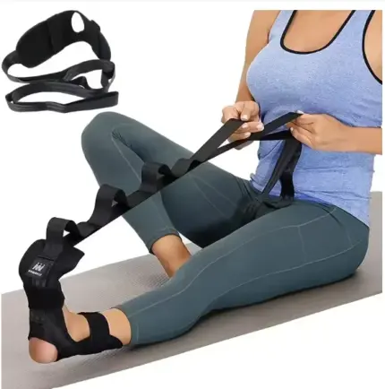 Yoga Leg Stretching & Flexibility Band – Rehabilitation Fitness Strap for Plantar Fasciitis, Foot Care & Training Belt