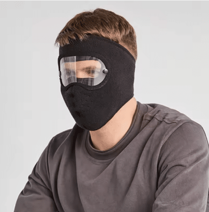 Cycling Face Mask with Anti-Fog Lens | Windproof Fleece Balaclava